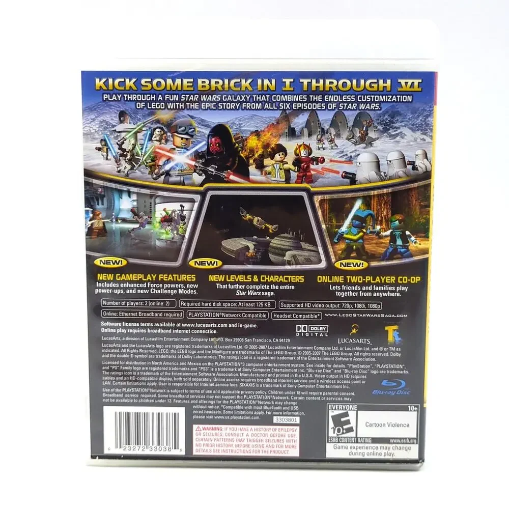 LEGO Star Wars Complete Saga PS3 Game Black Label Sony Playstation 3